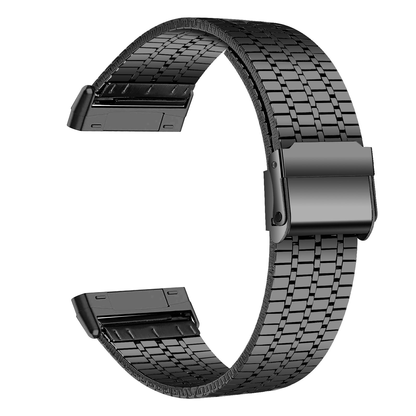 For Fitbit Versa 4 Sense 2 Stainless Steel 7-Beads Watch Band Dual Buckle Replacement Wrist Strap For Fitbit Versa 4 Sense 2 Stainless Steel 7-Beads Watch Band Dual Buckle Replacement Wrist Strap